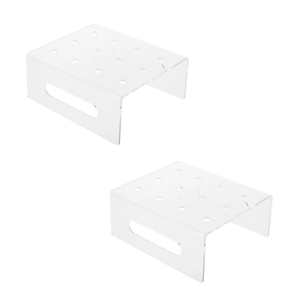 2Pcs Acrylic 12 Holes Cupcake Cake Push   Stand Holder Wedding Party Decor