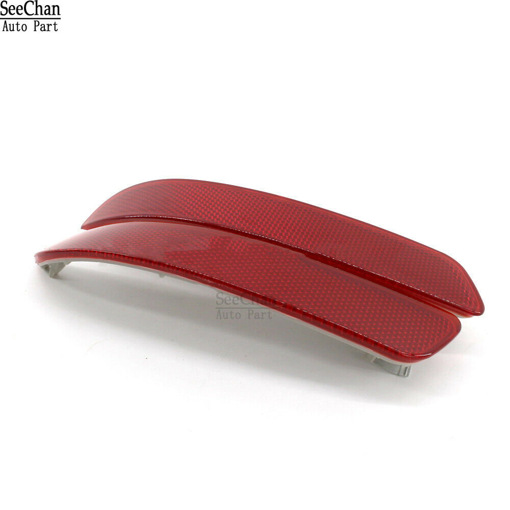Pair Rear Bumper Reflector Light Red Lens Fits BMW X5 E70 2007-2009 63217158949