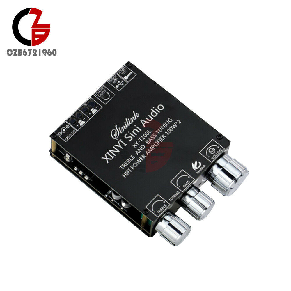 100wx2 Subwoofer T100l Bluetooth 5.0 Stereo Digital Power Amplifier Board Module