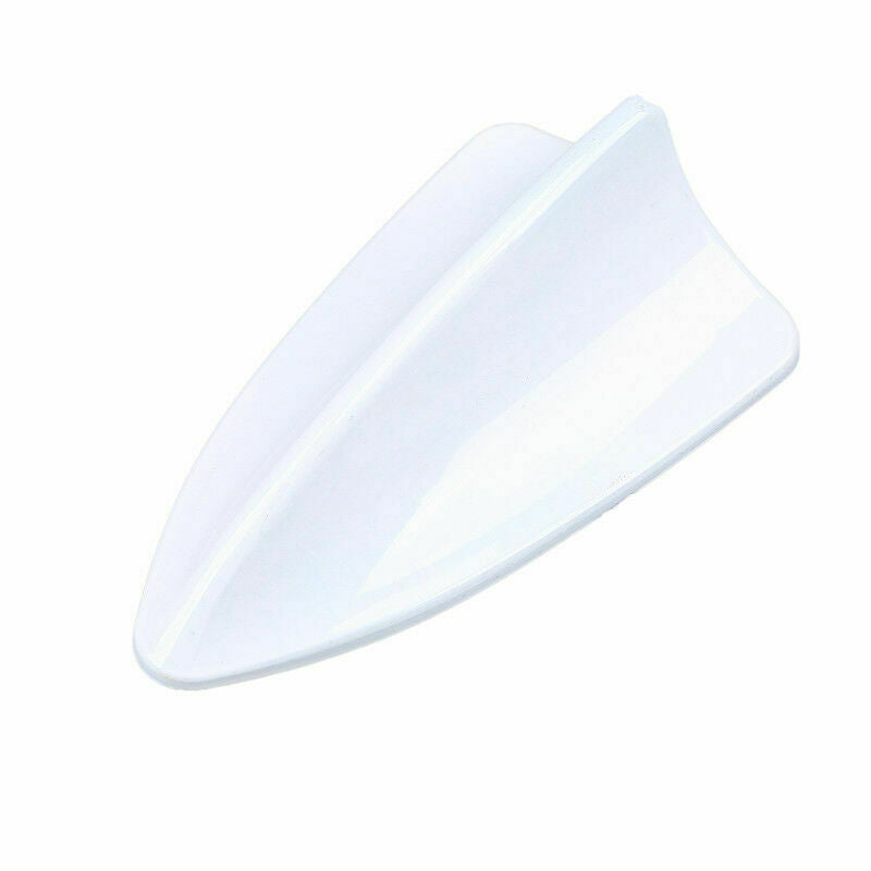1Pc Universal White Car Auto Roof Shark Fin Style Antenna Decorative Top Aerial