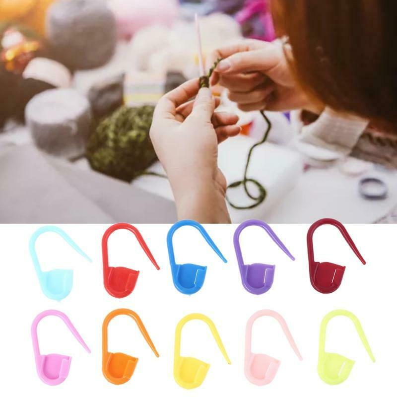 120 Pcs Mix Color Knitting Stitch Counter Crochet Locking Stitch Markers Decor