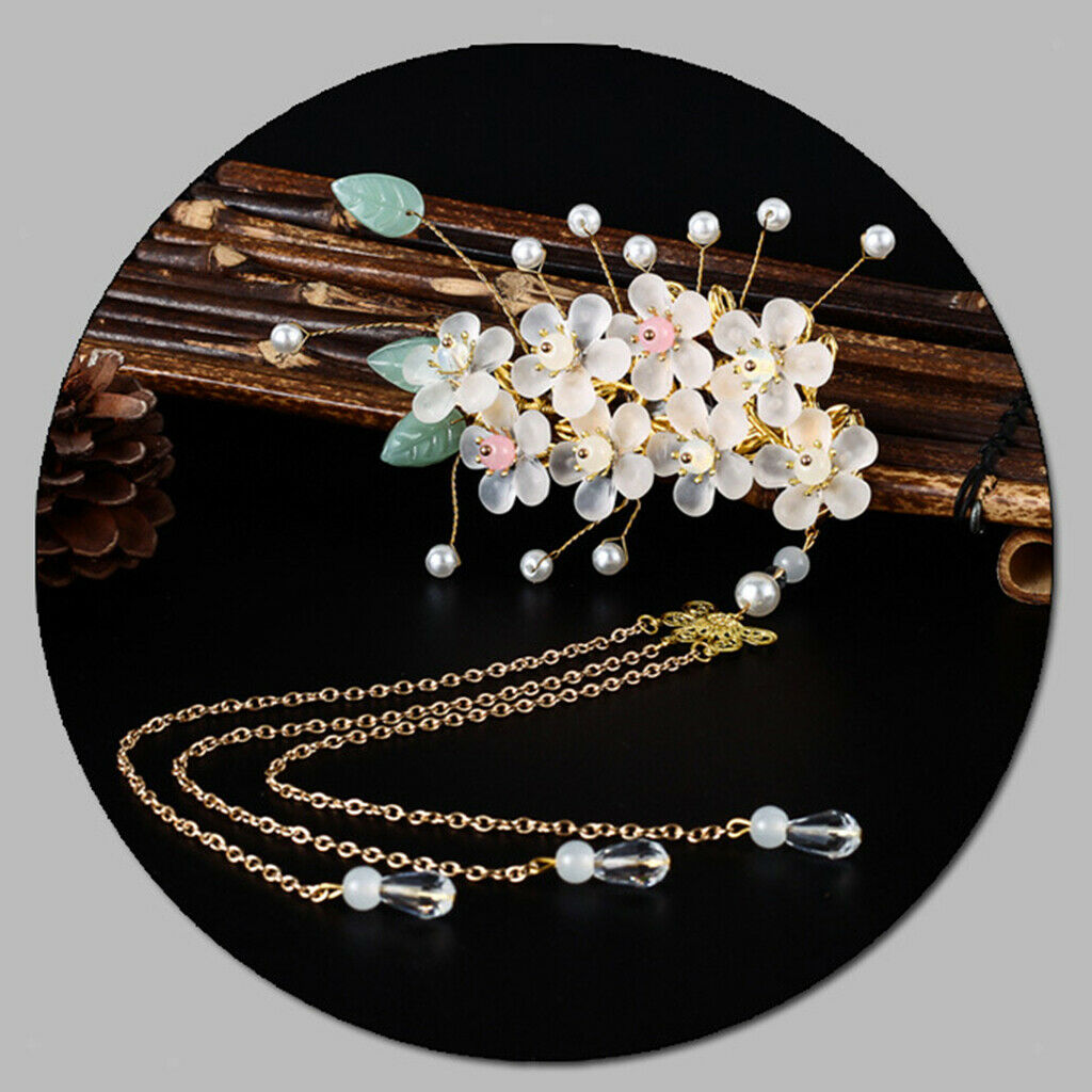 2 Pieces Female Hairpin Retro Hair Comb Tassel Hair Clasp Hair Accessories