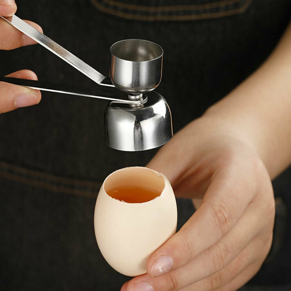 New Practical Metal Egg Scissors Egg Topper Cutter Shell Opener Stainless.l8
