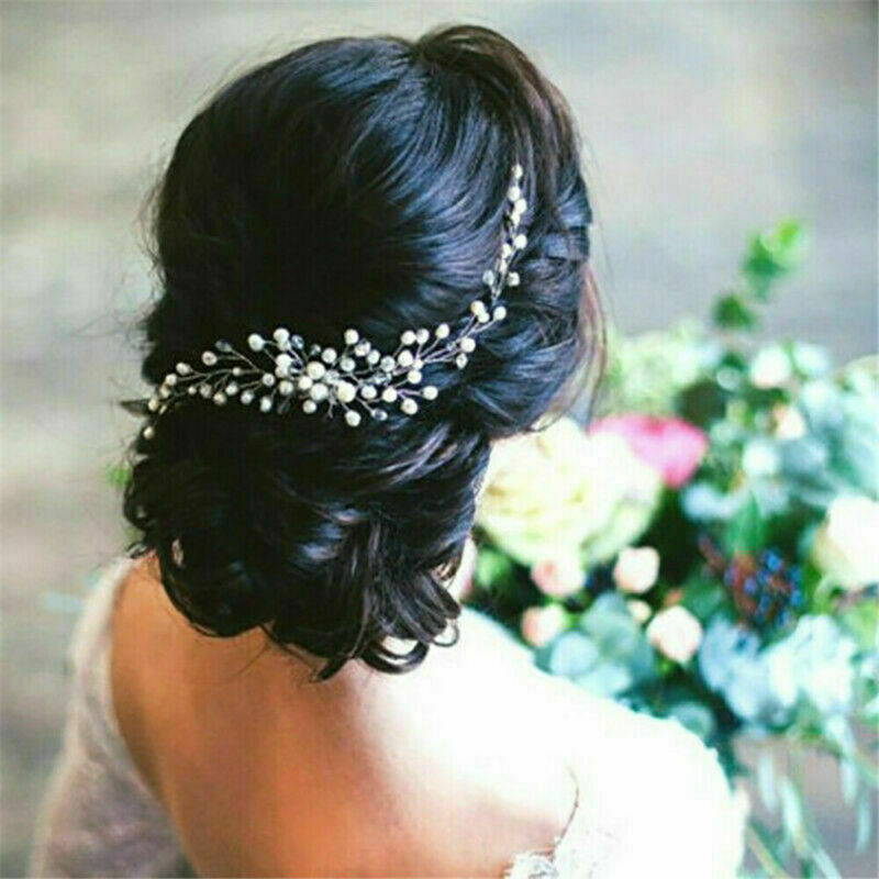 Bridal Wedding Crystal Rhinestone Flower Hair Clip Comb Pin Headband Diamante CH