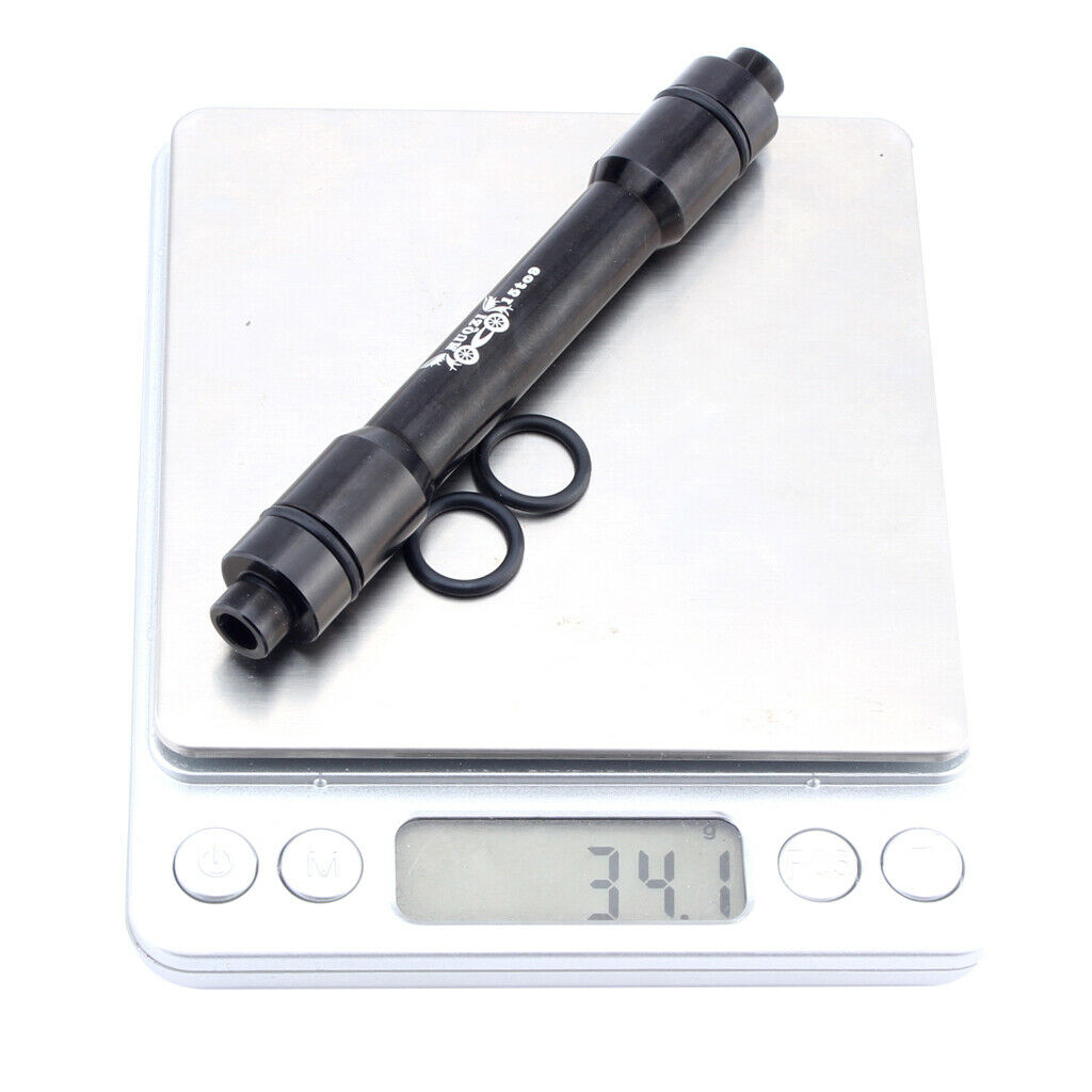 Bike 15-9mm Thru Axle Quick Release Hub Conversion Skewer Adapter Black