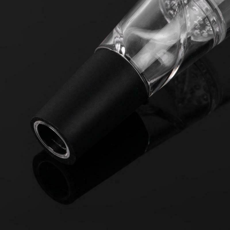 1Pc Cross Flowing Wine Aerating Pourer Spout Decanter Aerator Quick Pouring