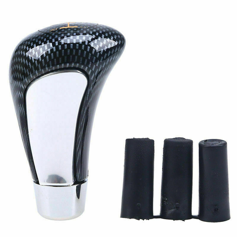 5 Speed Carbon Fiber Style Manual Gear Stick Shift Knob Shifter Lever Universal