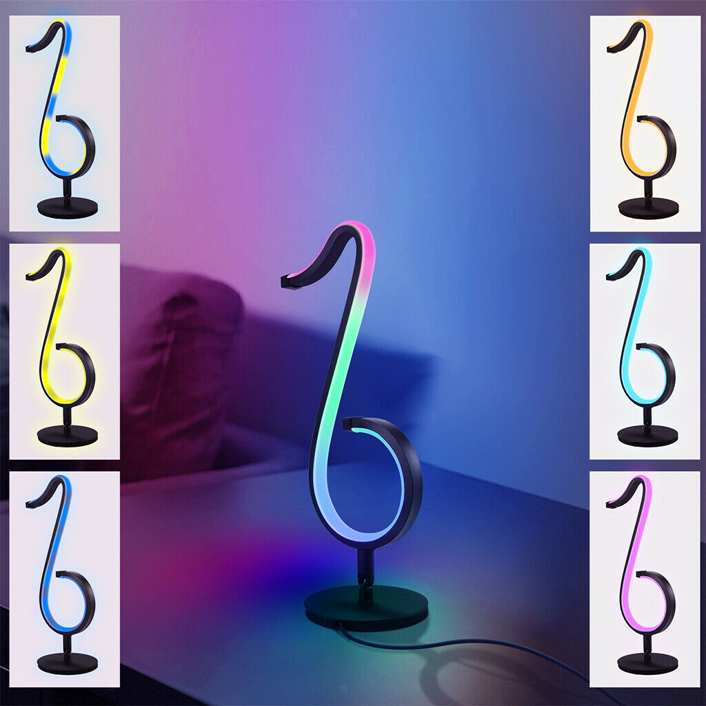 Dimmable RGB Decor Table Lamp Lights Living Room Lighting Props Ornaments