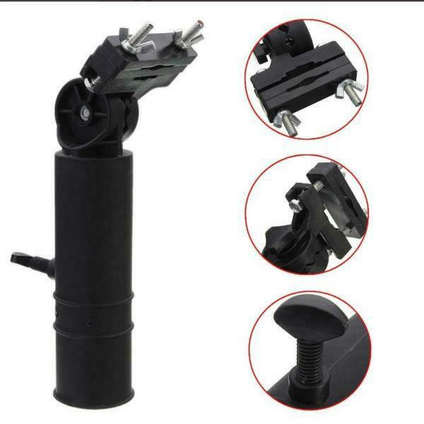 Premium Durable Golf Umbrella Holder Cart Umbrellas Stand Deluxe Pram Black