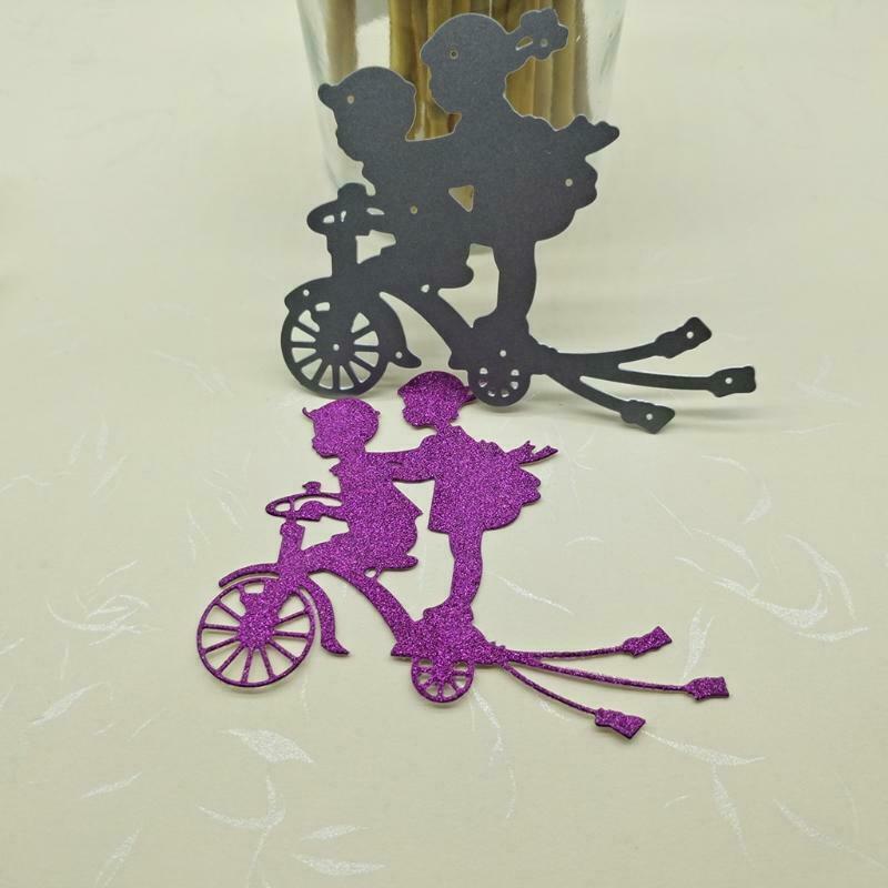 Children Bicycle Metal Cutting Dies Stencil Scrapbook Album Paper Card Template