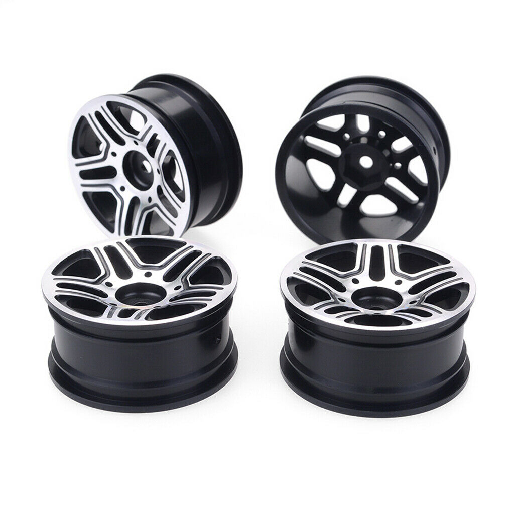 4pcs 1.9" Heavy Duty Metal Wheel Rim Hub 1/10 RC Crawler for Axial TRX4 D90