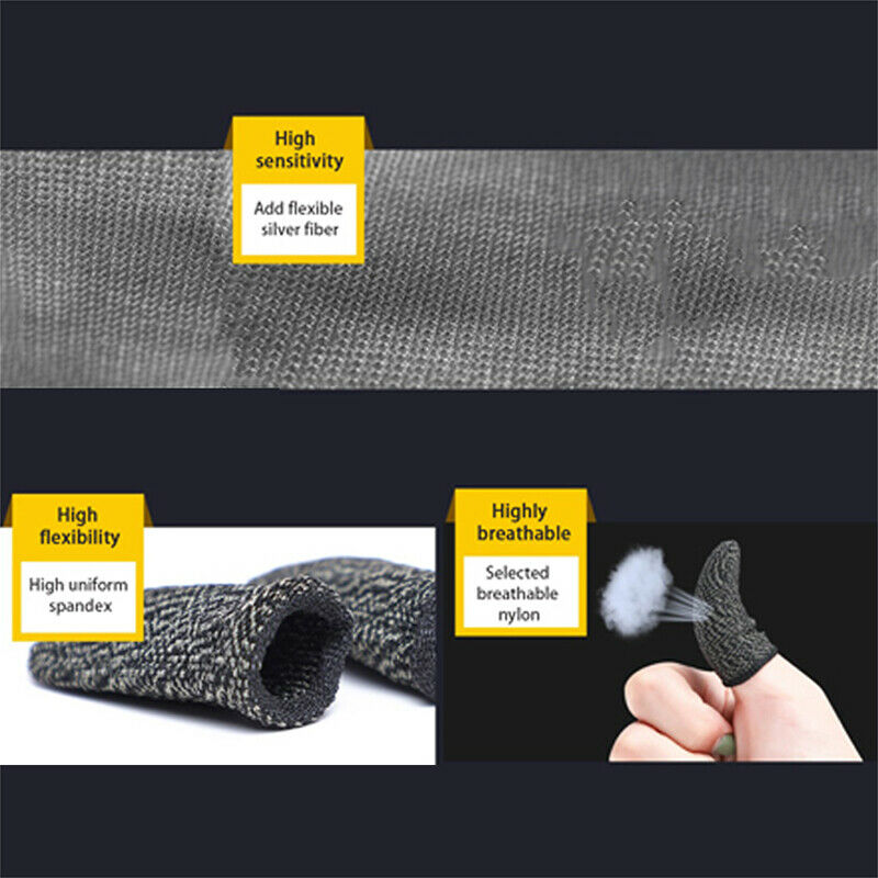 20pcs Ultra Thin Finger Sleeve Anti-Sweat Handheld Game Professional E-Spo JY