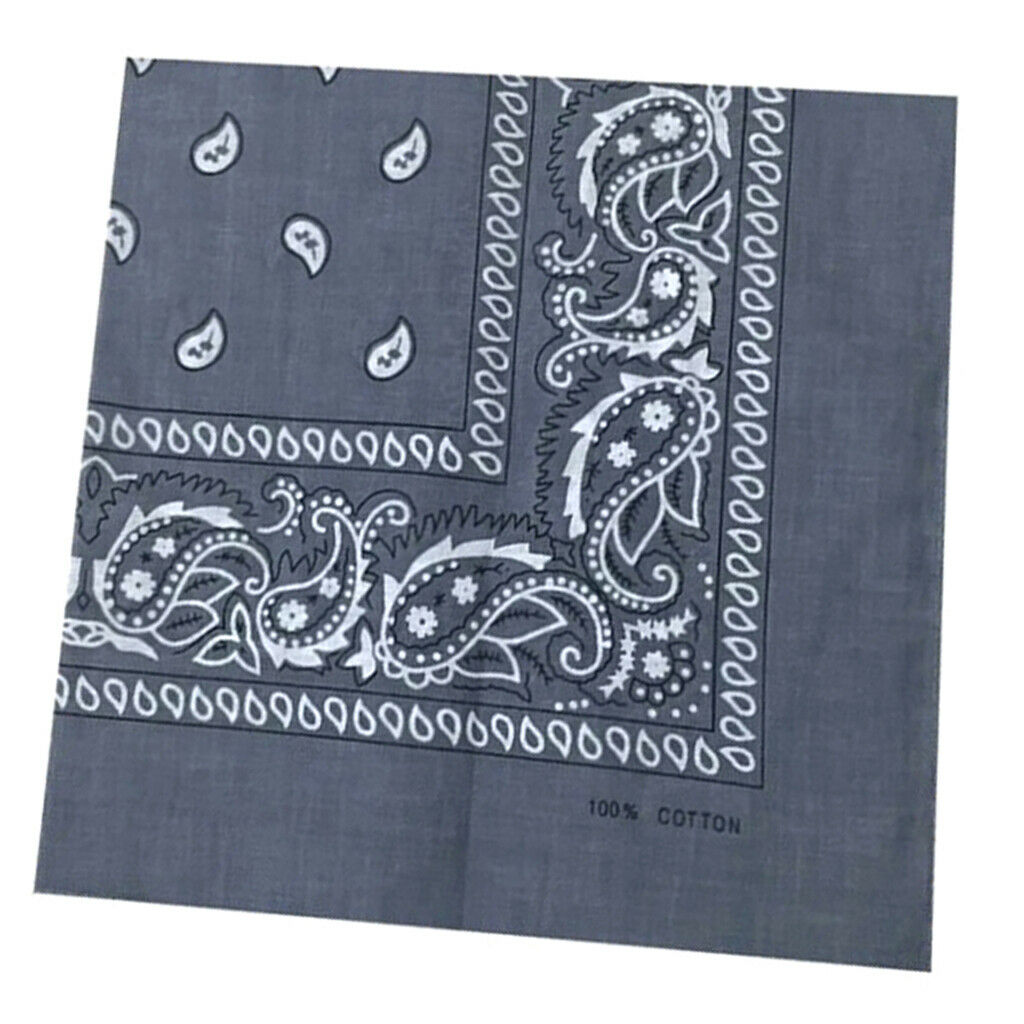 6 Pack Unisex Cotton Print Cowboy Bandana Scarf Head Wrap Neck Wristband