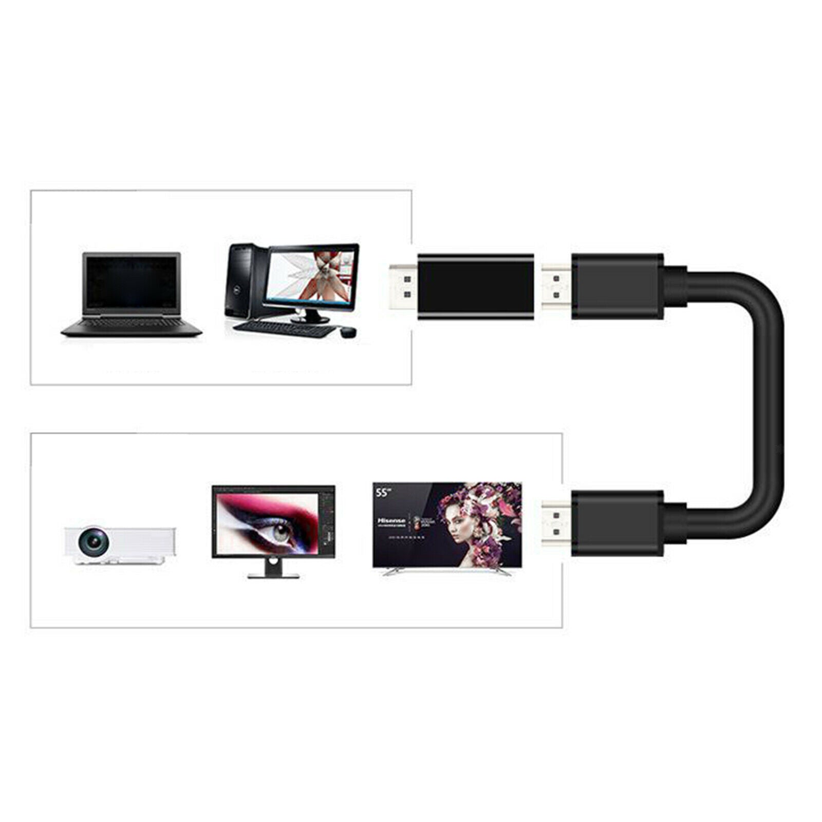 New Display Port Male to HDMI Female DisplayPort DP to HDMI Adapter