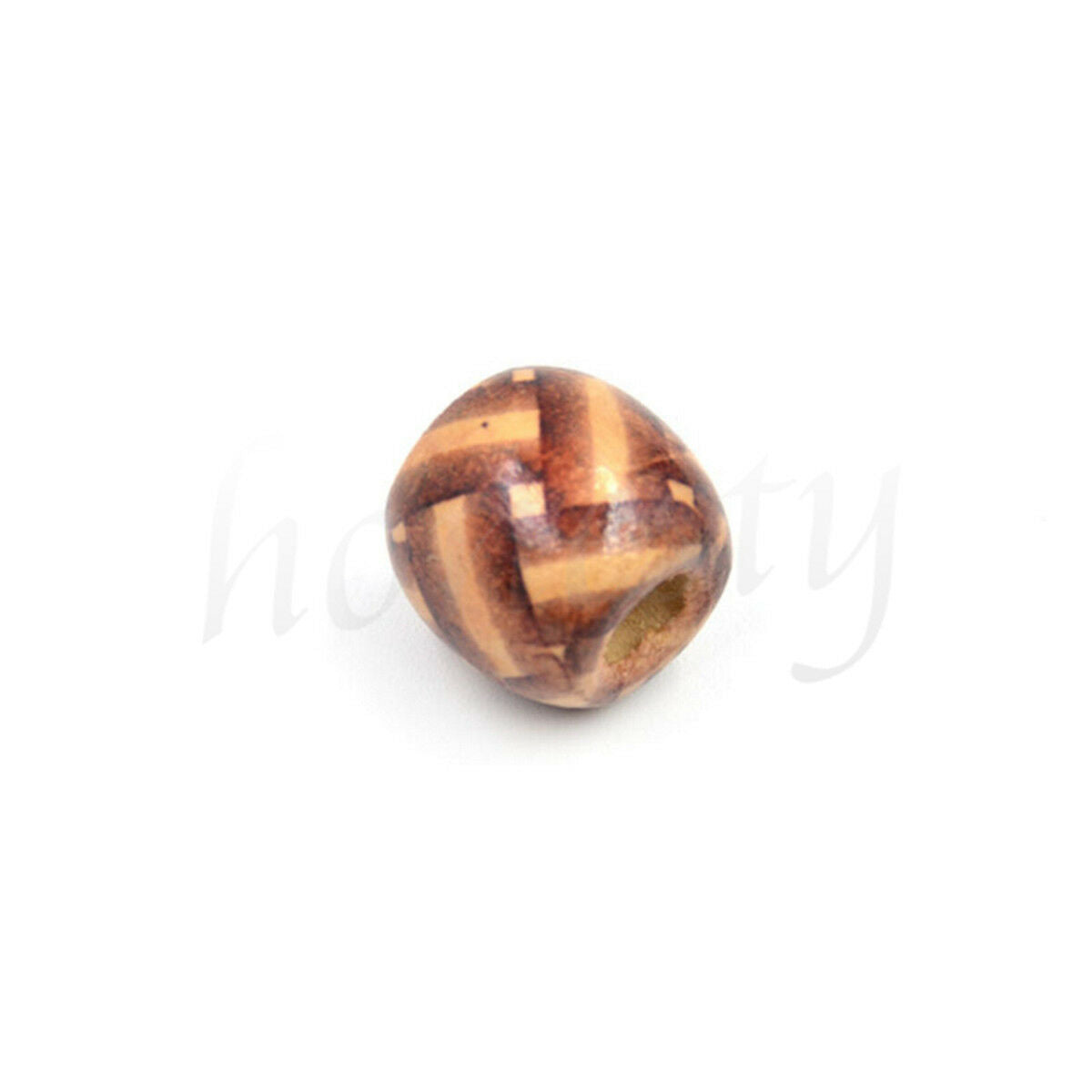 50Pcs Wooden Dreadlock Hair Beads for Braid Hair Extension DIY Jewelry Craft