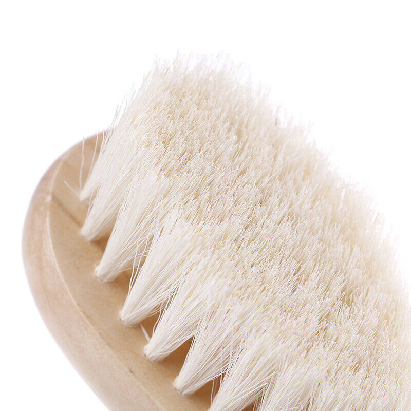 Eco-Friendly Comfortable Baby Goat Hair Brush and Comb Set for-Newborns Toddl Fx