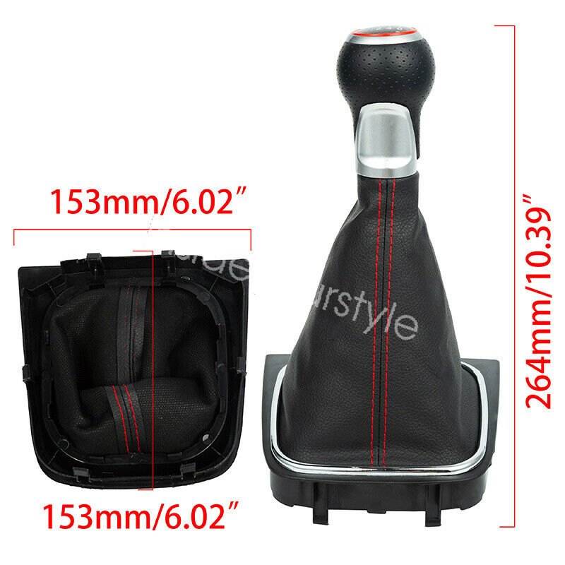 6-Speed Gear Stick Shift Knob FITS VW Jetta GLI Golf 5 MK5 6 MK6 GTI GTD R32 R20