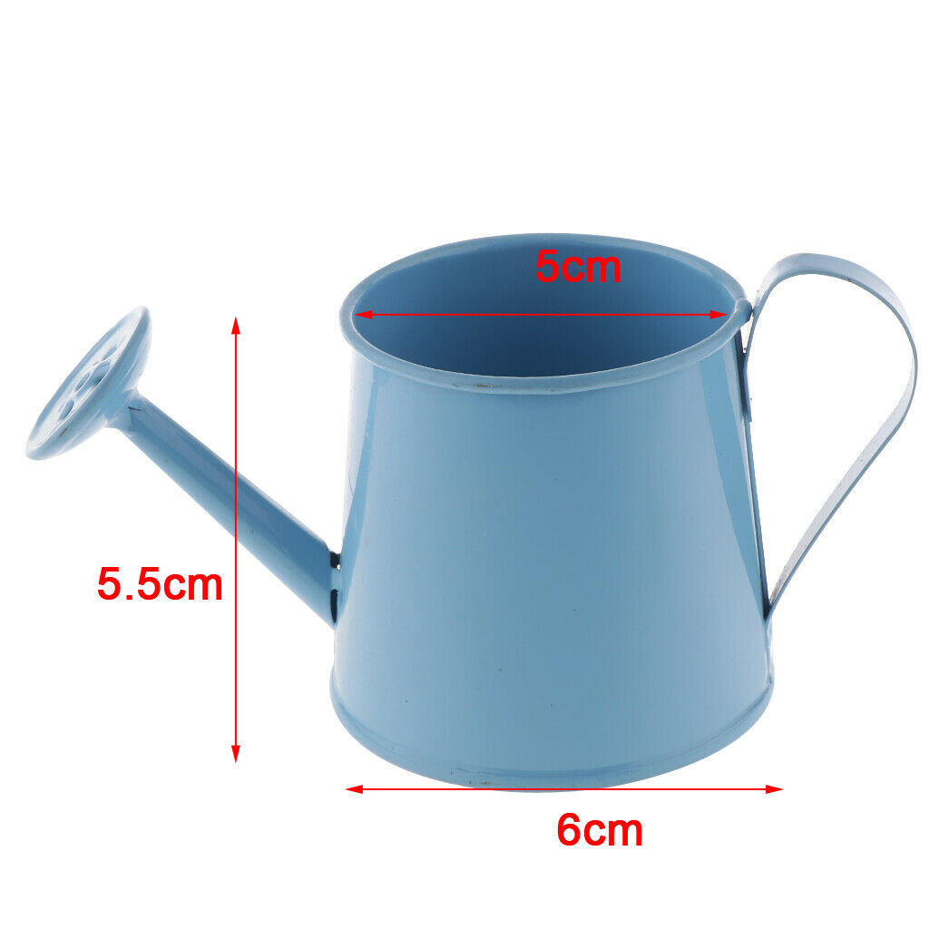 2x Garden Watering Can Watering Pot Rustproof Irrigation Tool Blue + Purple