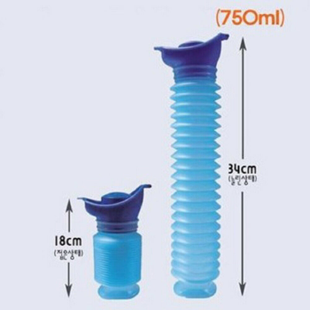 Emergency Urinal Shrinkable Unisex Portable Outdoor Pee Urine Bottle Reusable