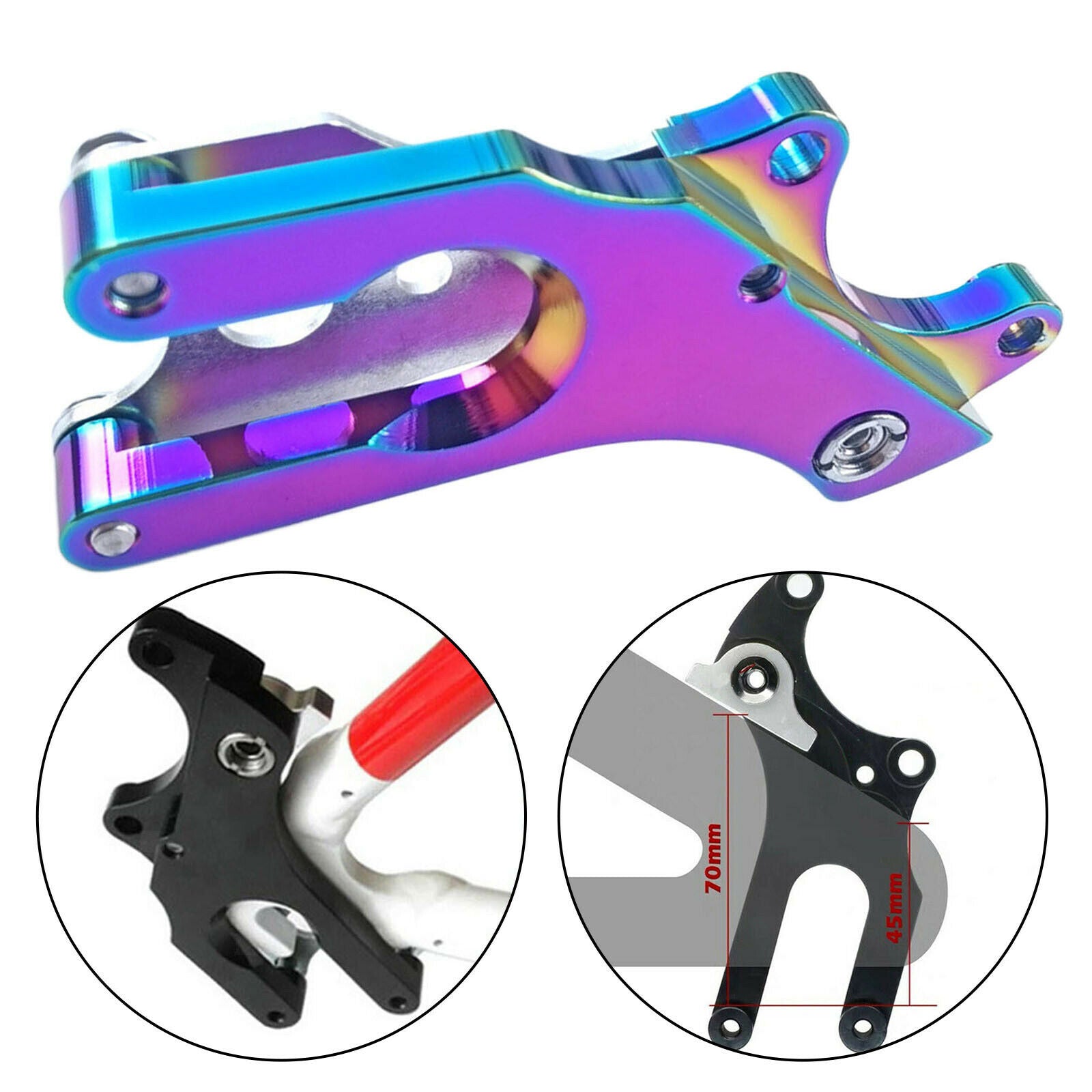 Alloy Bike Disc Brake Bracket Adapter Holder Bicycle Brake Seat Conversion