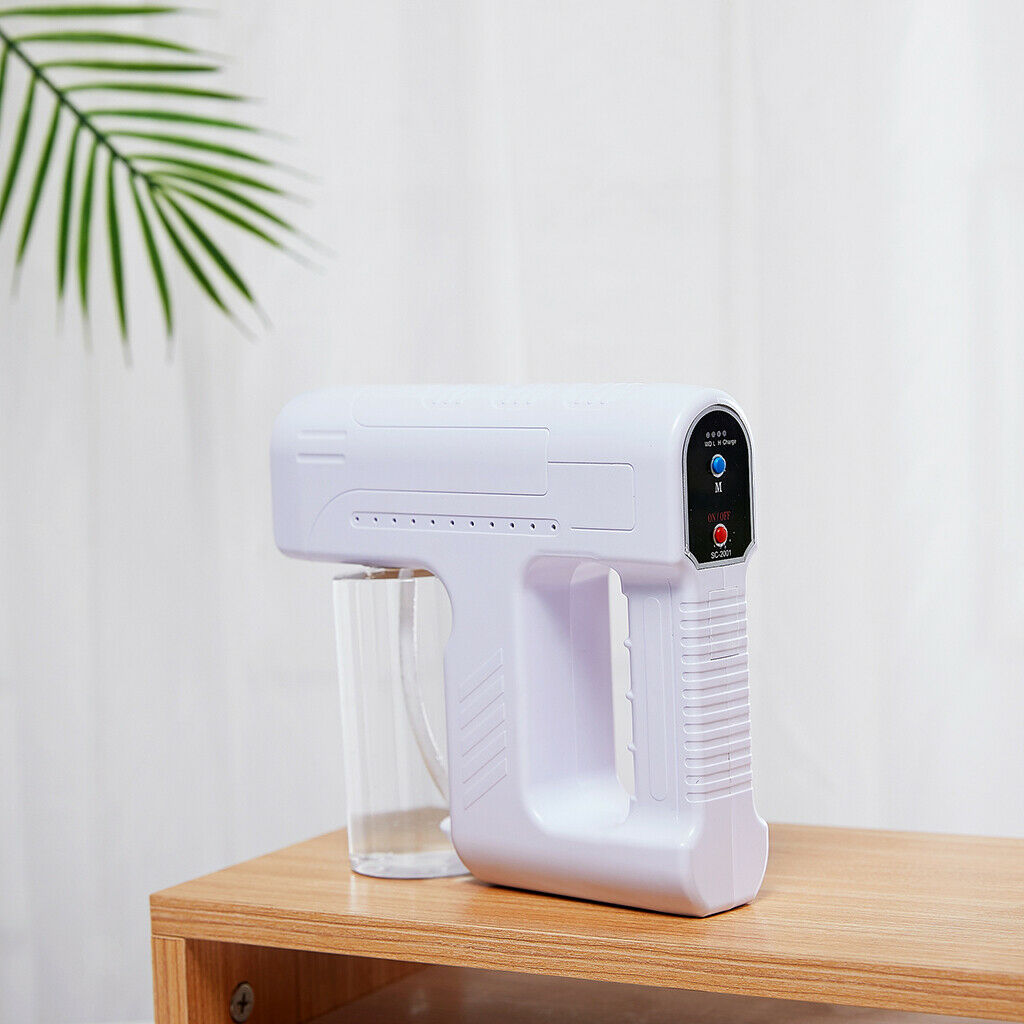 Blue Light Nano Sanitizer Spray Disinfectant Sprayer Gun Fogger Rechargeable