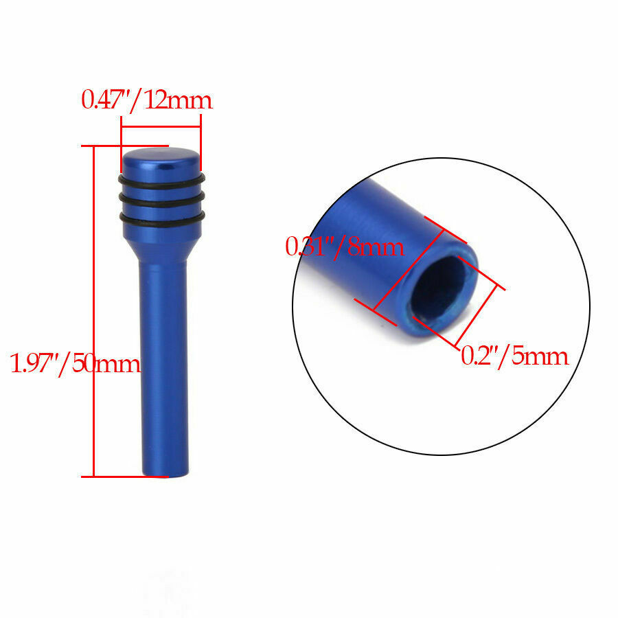 4PC Blue Alloy Universal Car Vehicle Truck Interior Door Lock Knob Pull Pin