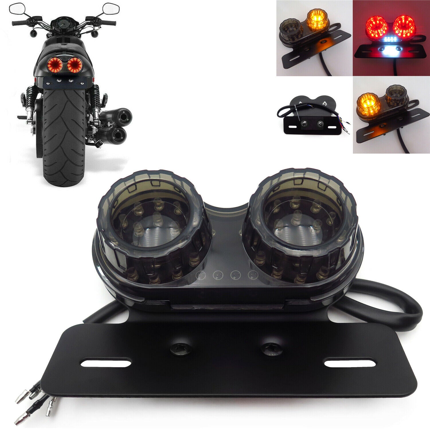 Motor Tail Light Integrated Driving Brake Light Turn Signal Lamp For  BMW Ducati