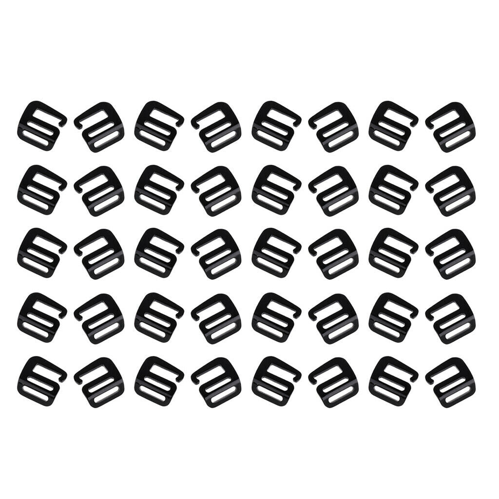 40x 1in G Hook Outdoor Webbing Buckle Quick Release for Backpack Strap Belt 25mm