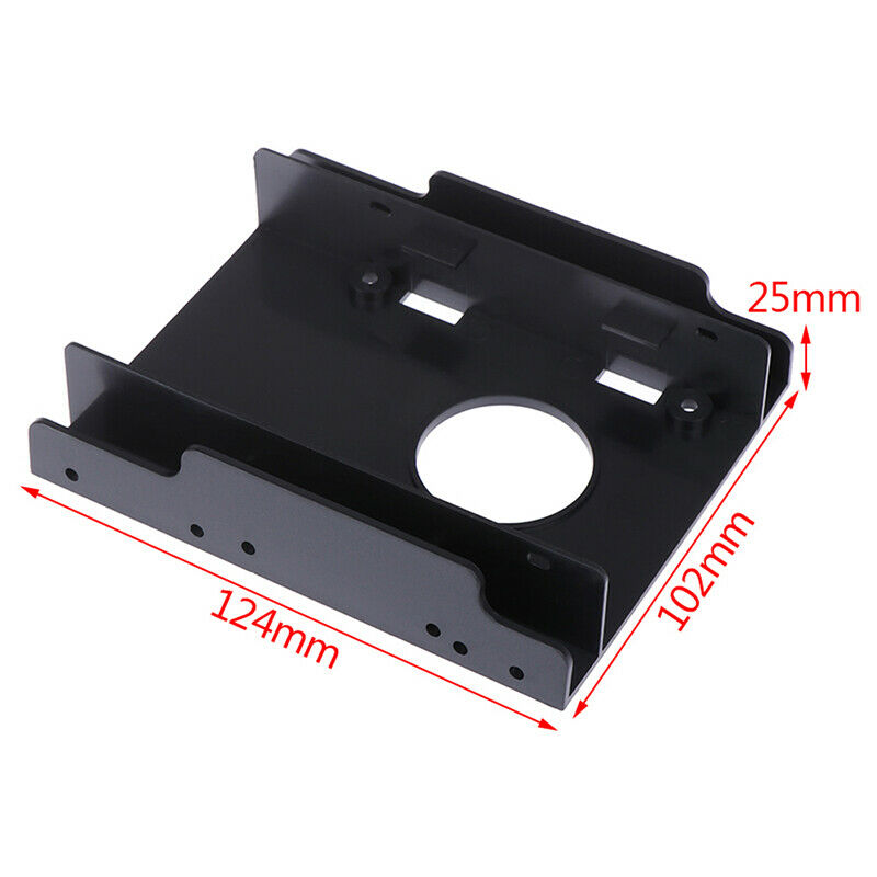 1Pc 2.5" SSD HDD dock to 3.5" hard drive bay plastic mounting kit adapte .l8