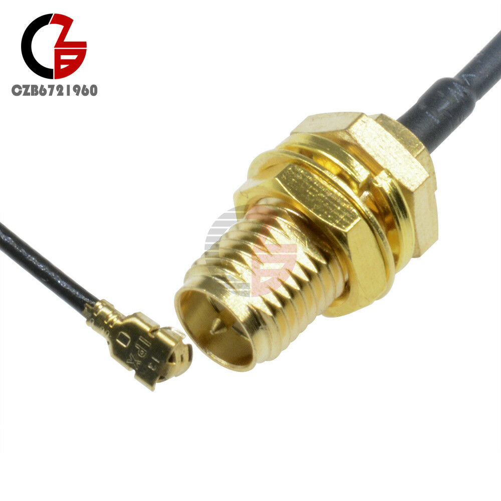 2PCS Mini Pci U.Fl To RP-SMA Antenna Router Mod Kit Wifi Connector Pigtail Cable