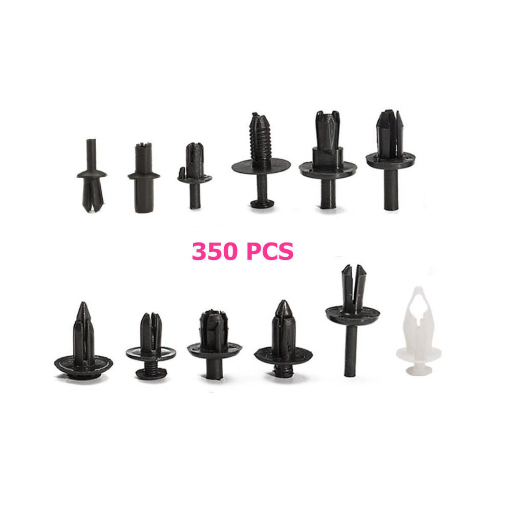 350pc Car Automotive Push Retainer Pin Rivet Trim Clip Panel Moulding Assortment