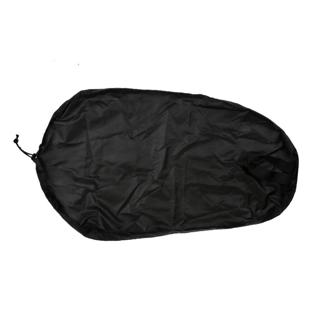 2pcs Travel Waterproof Dustproof Nylon Kayak Cockpit Cover Storage Bag Black