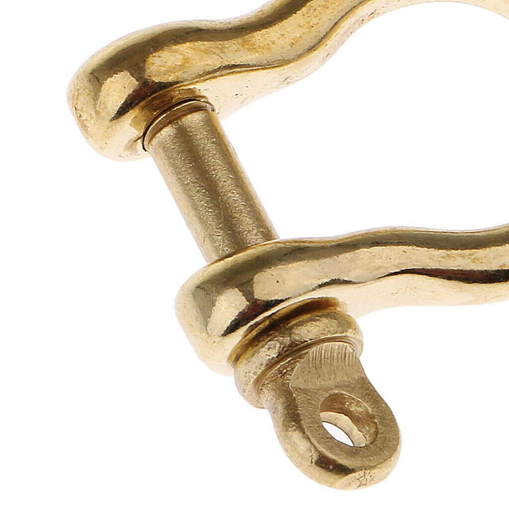 2 Pieces O Shape Shackle Camping Brass Sports Accessory
