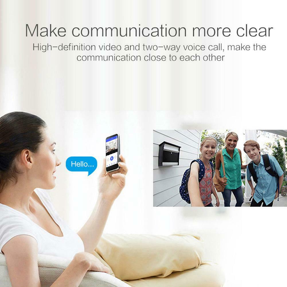 Smart Wireless WiFi Home Security DoorBell Camera Phone Video Door Intercom @