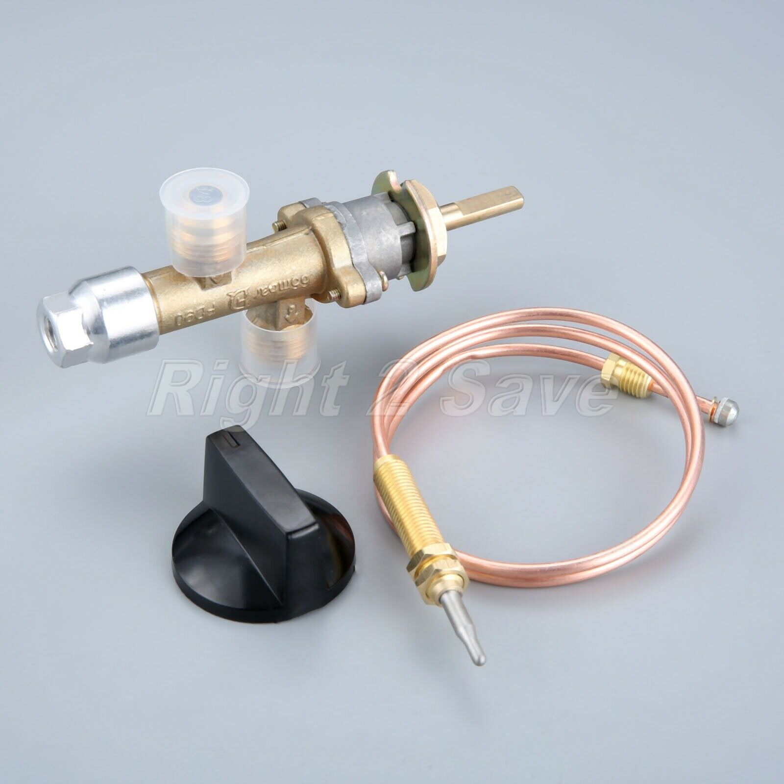 1Pc Gas Control Valve with Thermocouple and Knob Switch M8 Propane LPG Fireplace
