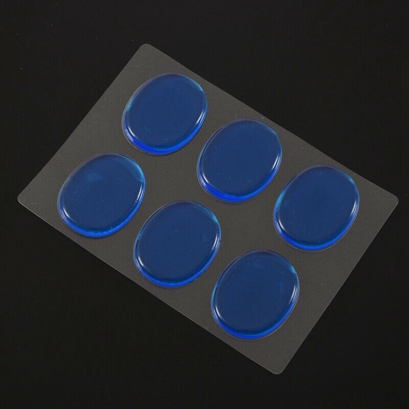 6pcs/set Snare Drum Mute Pad Drum Damper Gel Pads Snare Tom Drum Muffler Mute Q1
