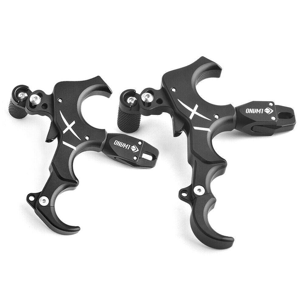 Compound Bow Release Aids 3 4 Finger Thumb Trigger Caliper Archery Hunting Grip