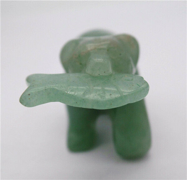 45x24x18mm Natural Green Aventurine Carved Bear Statue Healing Home Decor HH8083