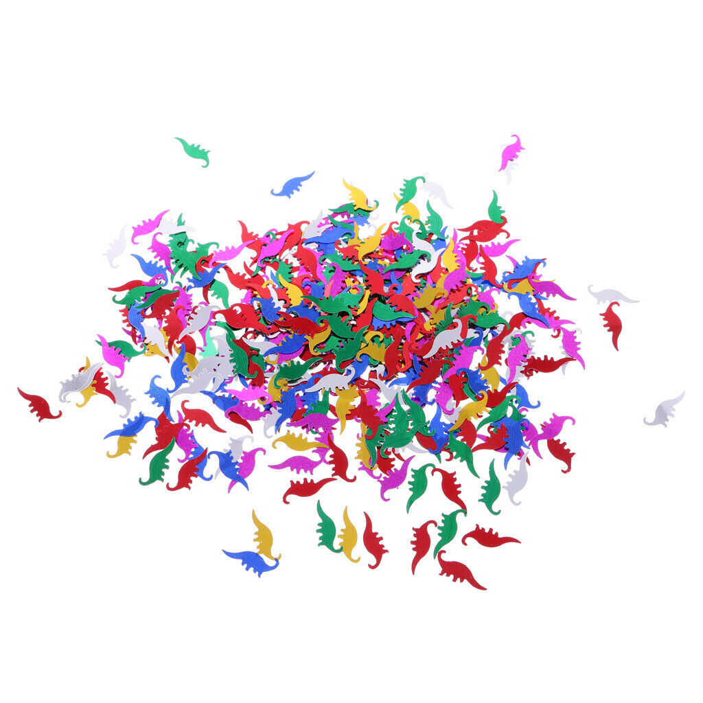 Funny Colorful Dinosaur Table Confetti Birthday Party Table Decorating Kit