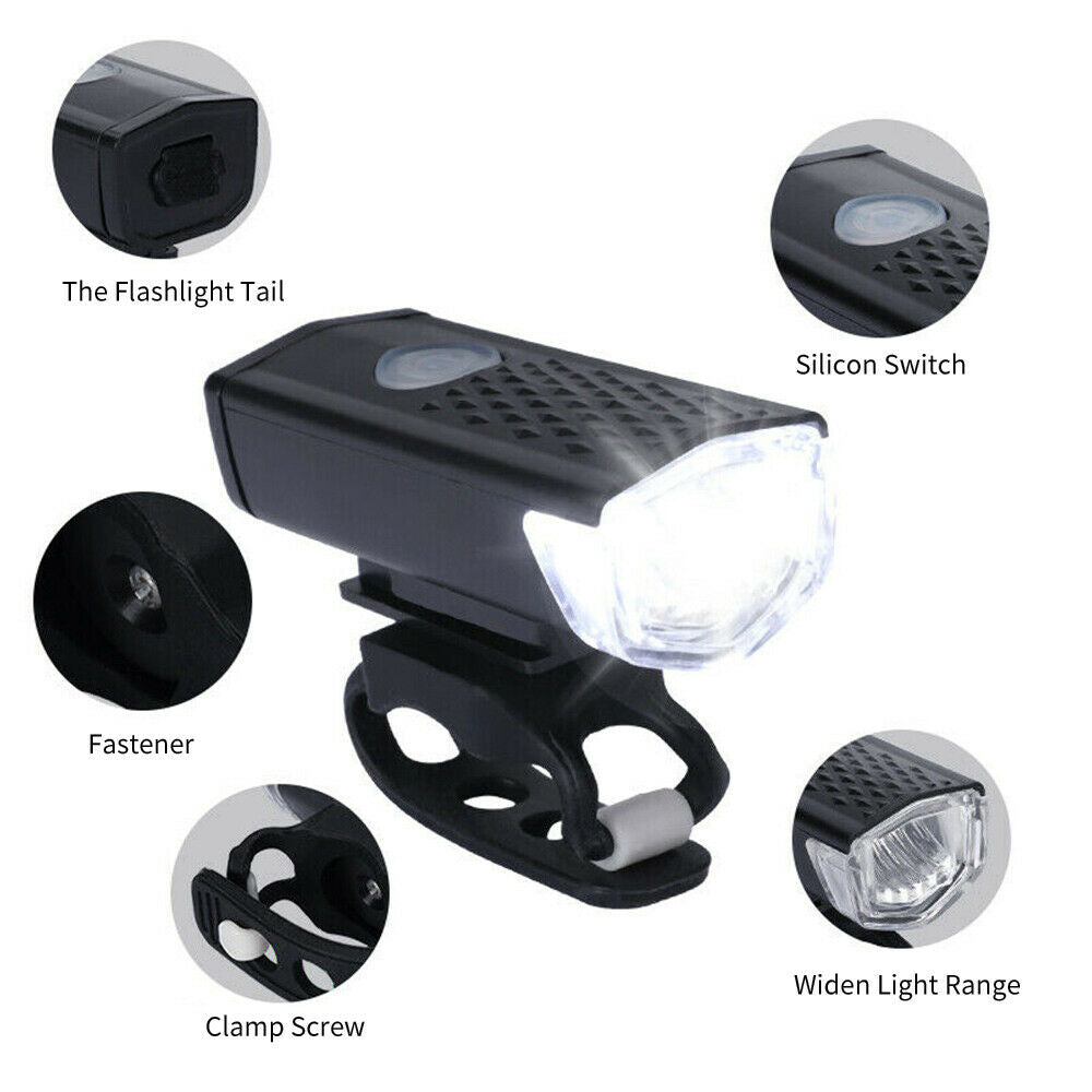 USB Charging Bike Light MTB Bicycle Front Back Rear Taillight Bicycle Lights