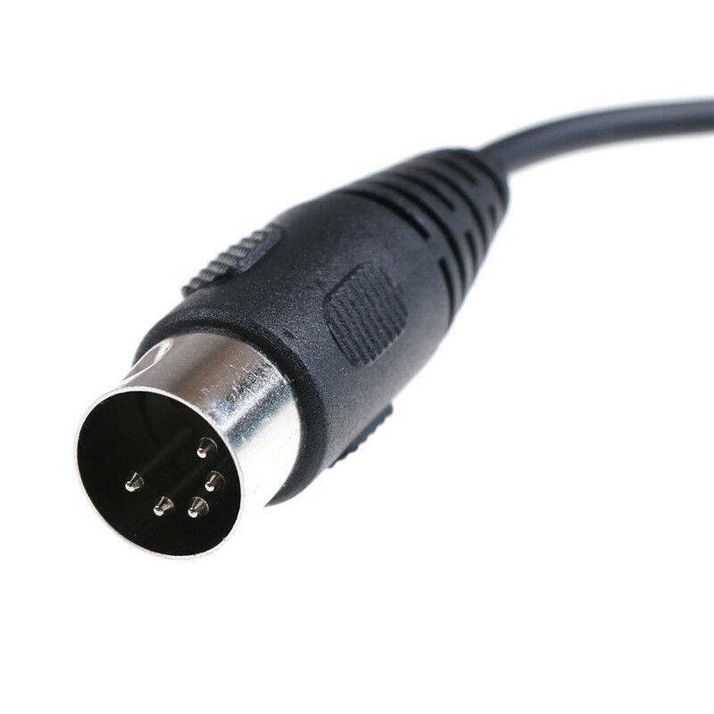 1x DIN 5 Pin Din MIDI Male Plug To 3.5mm Male Stereo Jack Audio Cable50cm ^^JDF