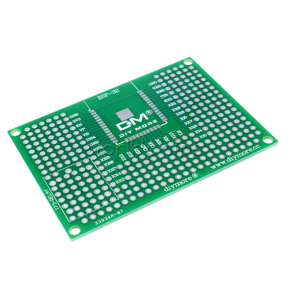 5X7CM Double Side Prototype PCB Relay Breadboard for ESP32 ESP32S ESP12E ESP12F