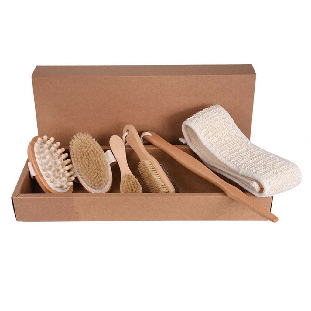 Exfoliating Bath Shower Body Brush Bristle Back Exfoliator Brush Massager