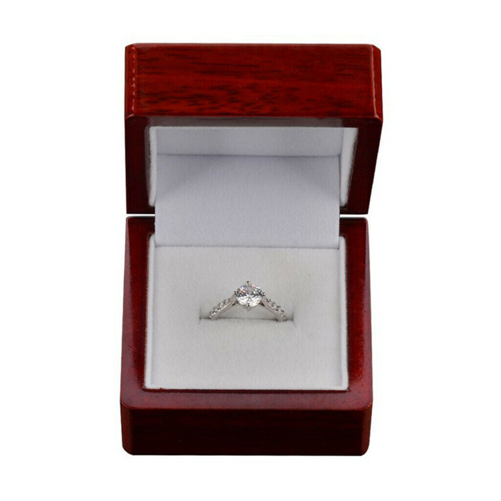 3Pcs Wedding / Engagement / Proposal Finger  Box Wooden  Storage Box
