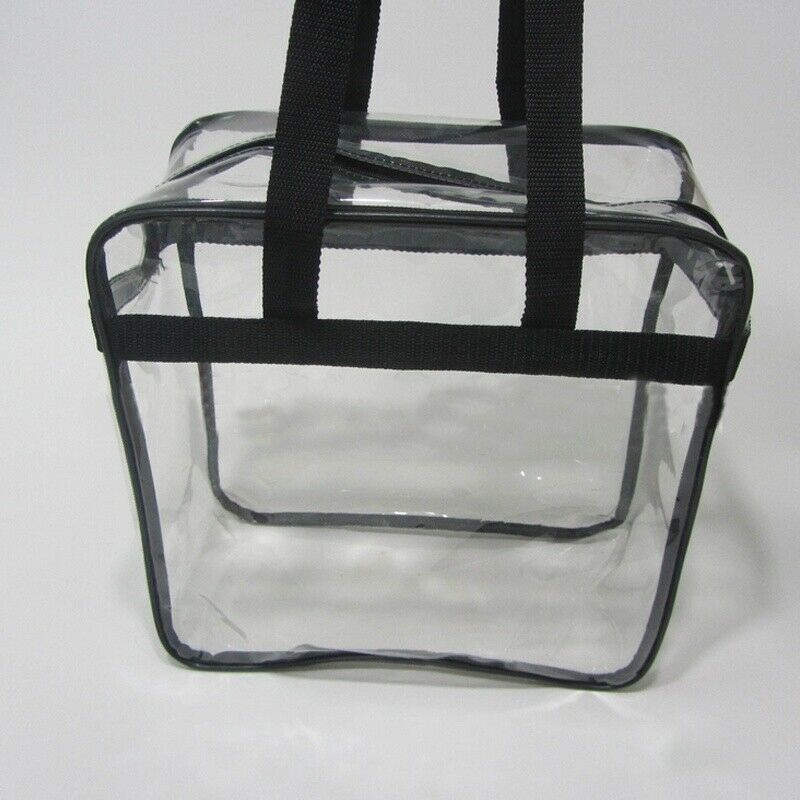 Women Waterproof PVC Clear Transparent Tote Bag Beach Makeup Bathing Wash Bag UK