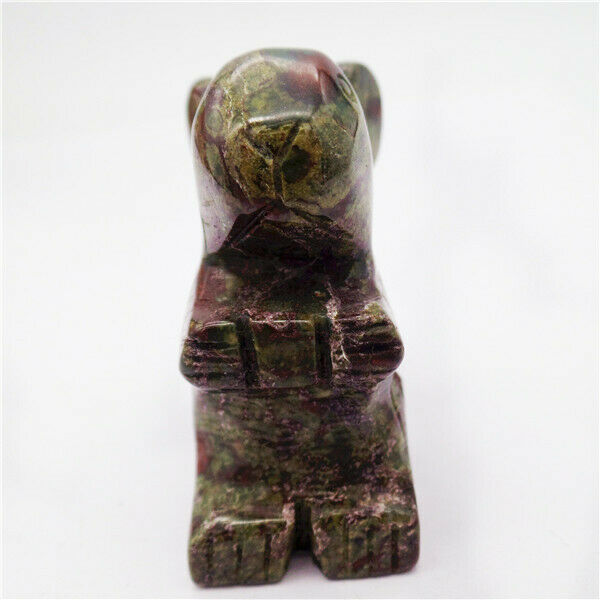 49x40x23mm Natural Dragon Blood Stone Squirrel Decoration Statue Decor HH8072