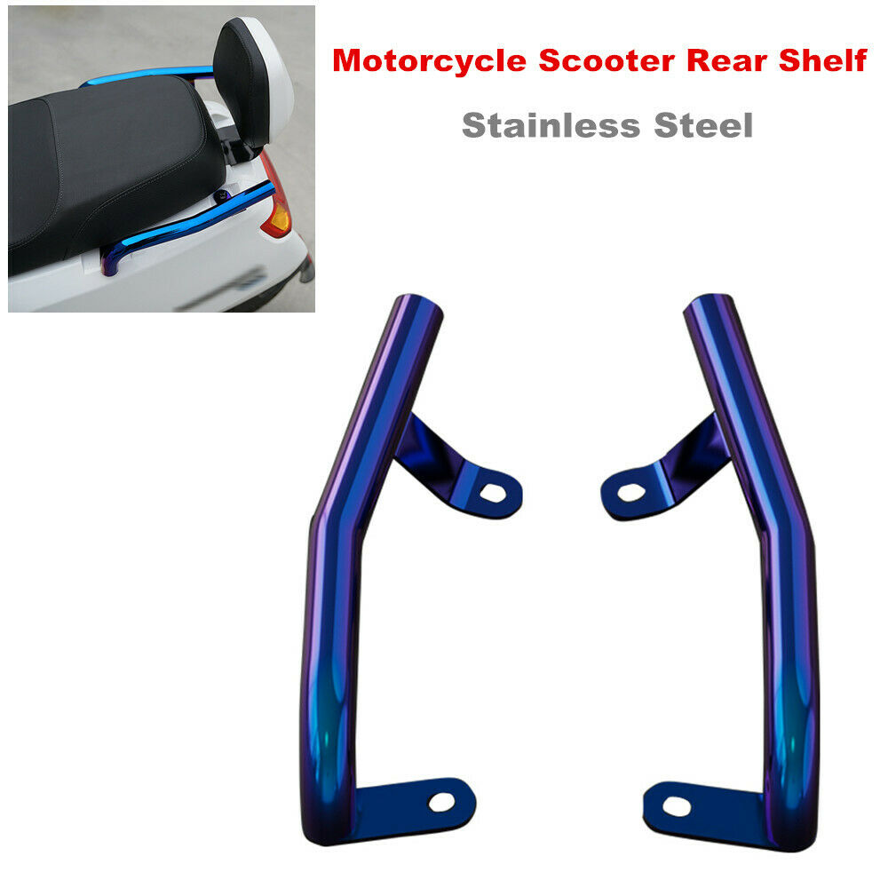 Motorcycle Electric Scooter Rear Armrest Shelf Luggage Bracket Tail Wing Rack