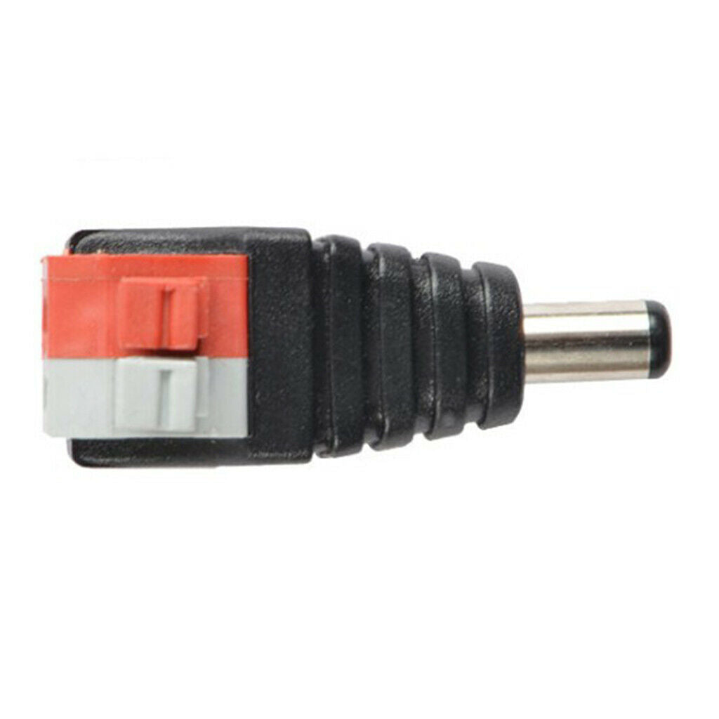 DC Male Power Plug Adapter for Security, Monitoring Equipment, Led Lights,