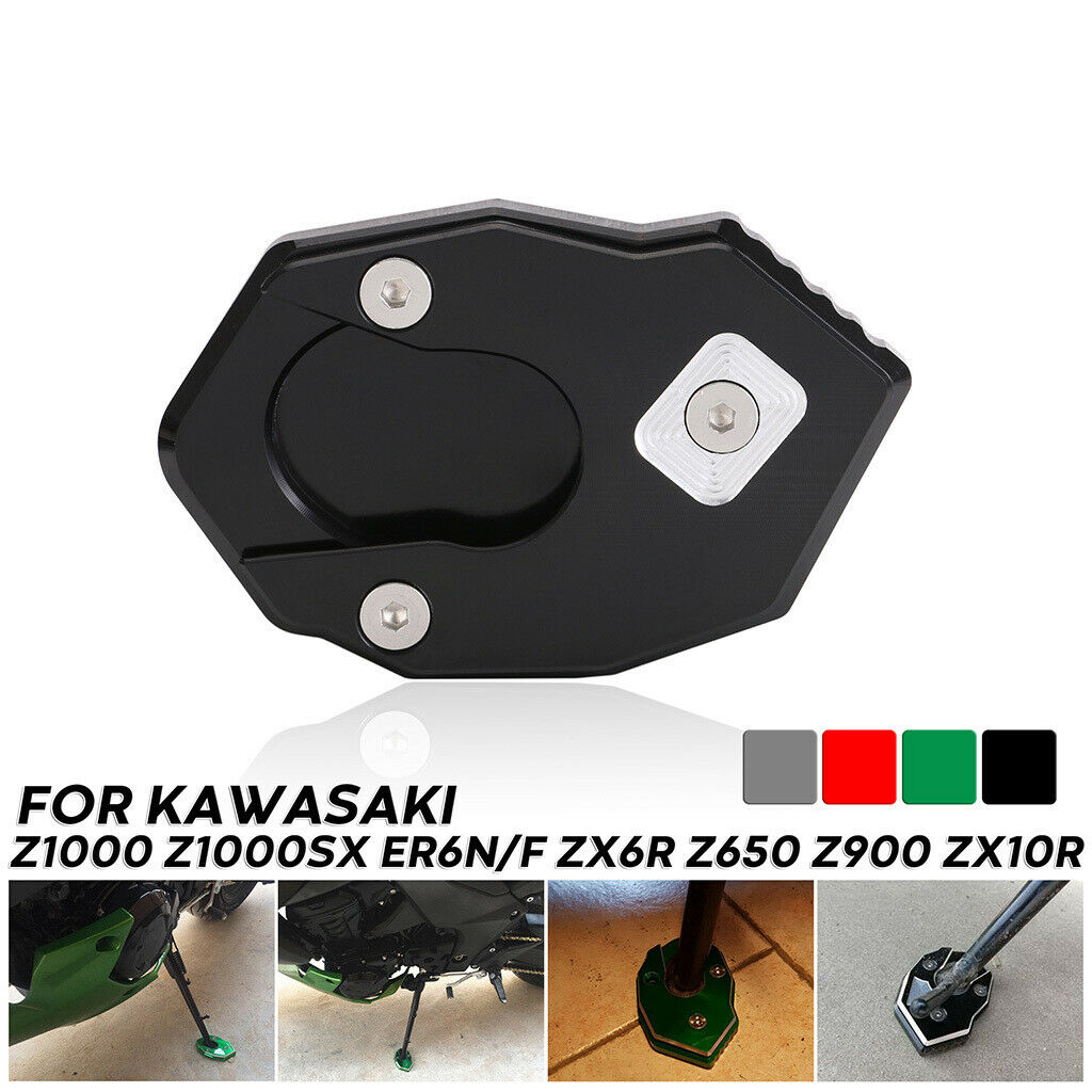 Kickstand Side Stand Enlarge Pad Support Base  For Kawasaki Z1000 Z650 ZX10R