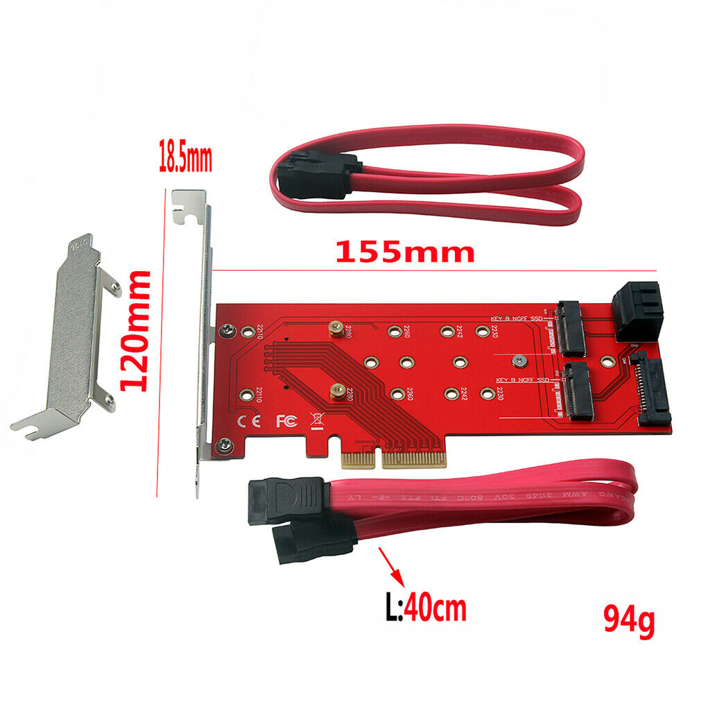High Speed PCI Express PCI-E 4X to 3 port NGFF SSD + 2 port sata3 Expansion Card